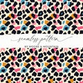 Vibrant Leopard Print Seamless Pattern by Moore & Mountain
