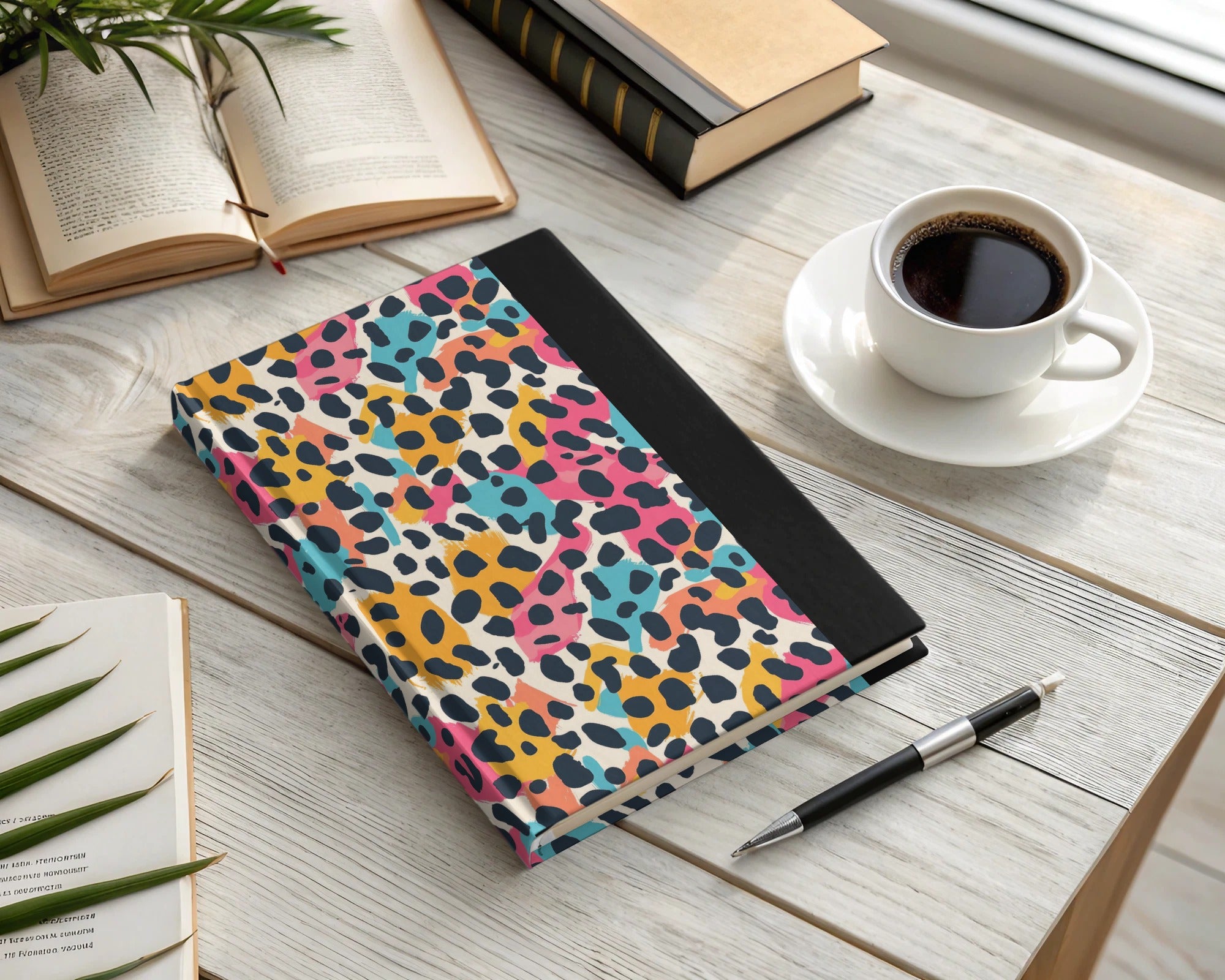 Colorful Animal Print Hardcover Notebook for Daily Use