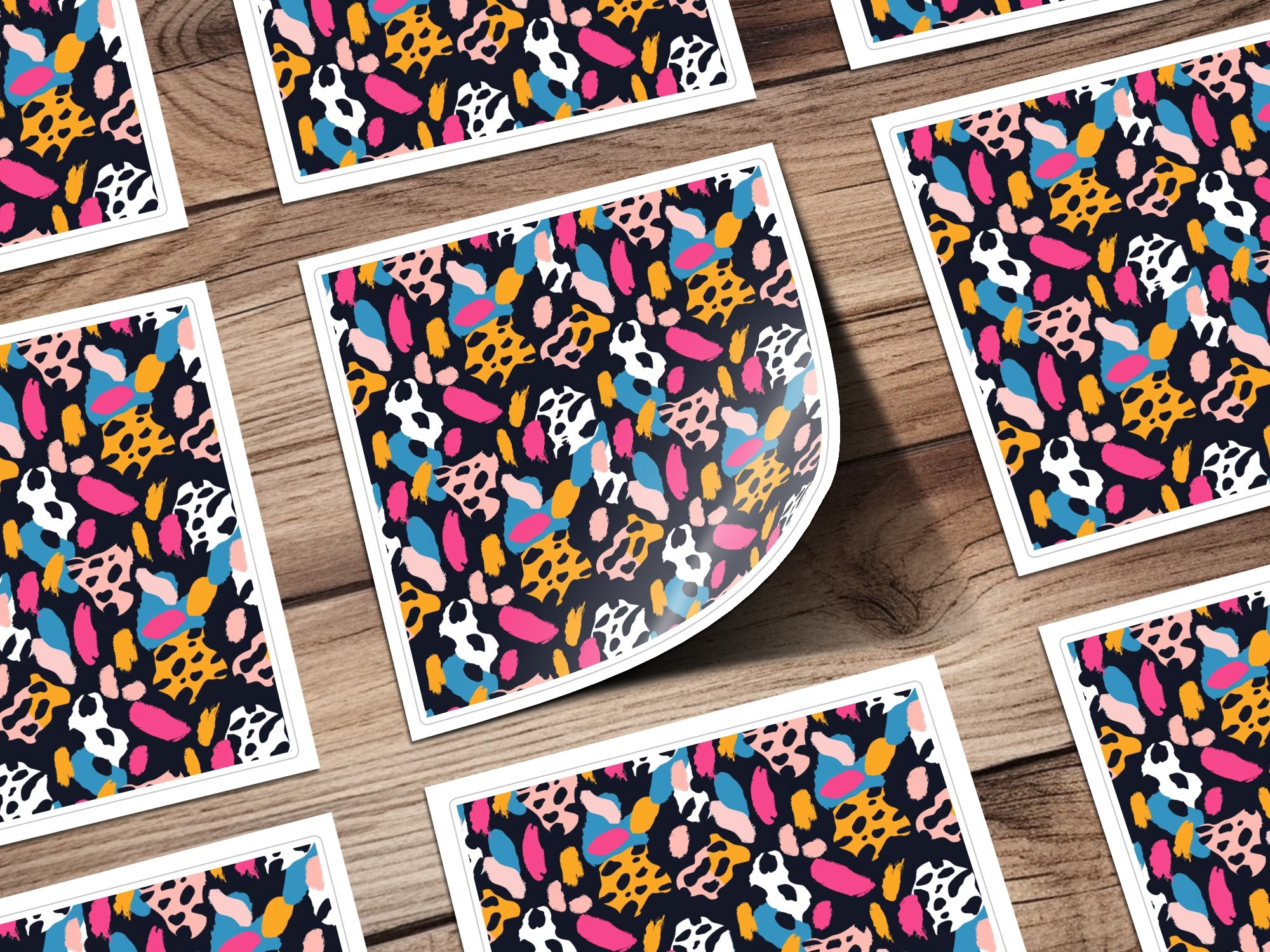 Colorful Abstract Pattern Design Sticker Pack
