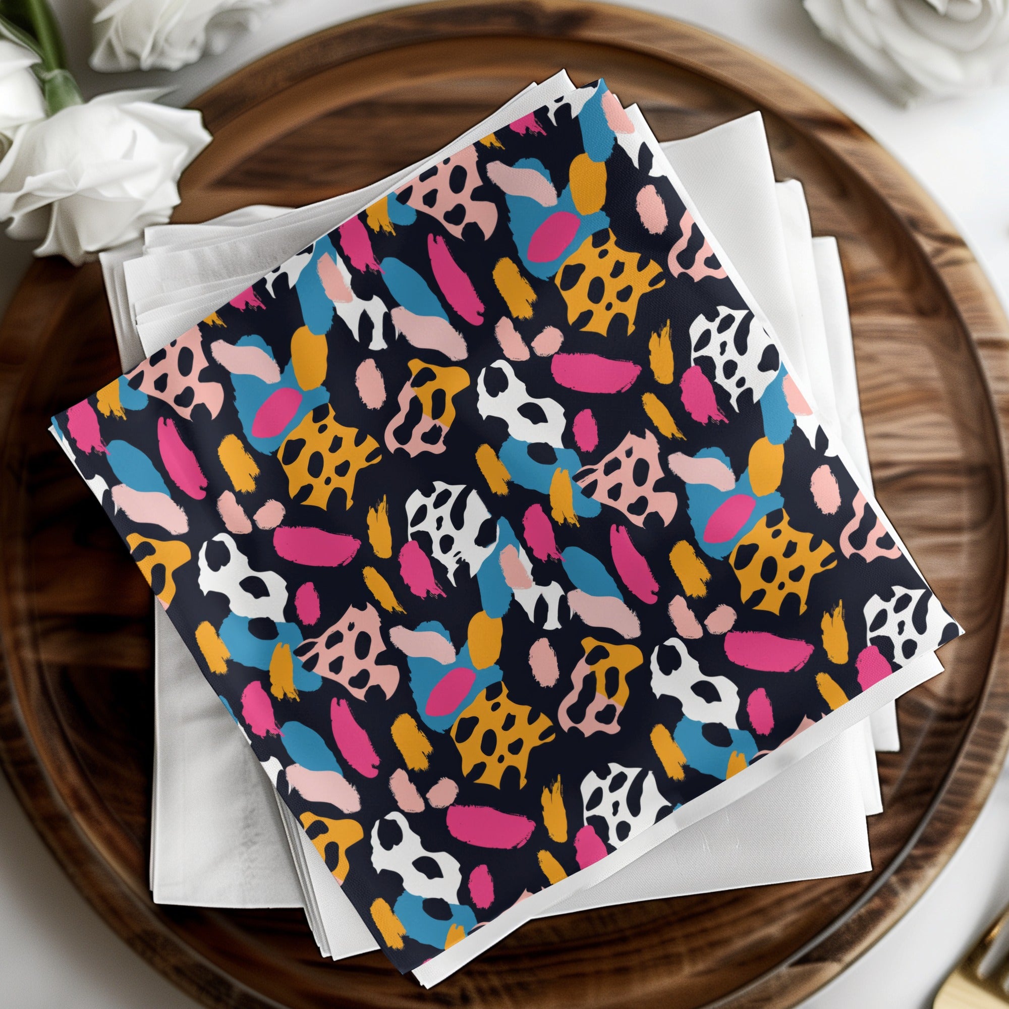 Vibrant Abstract Animal Print Patterned Product