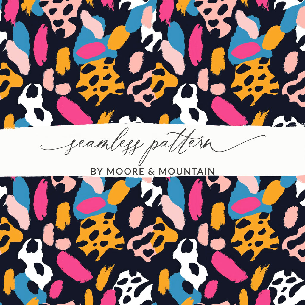 Colorful Abstract Seamless Pattern by Moore & Mountain