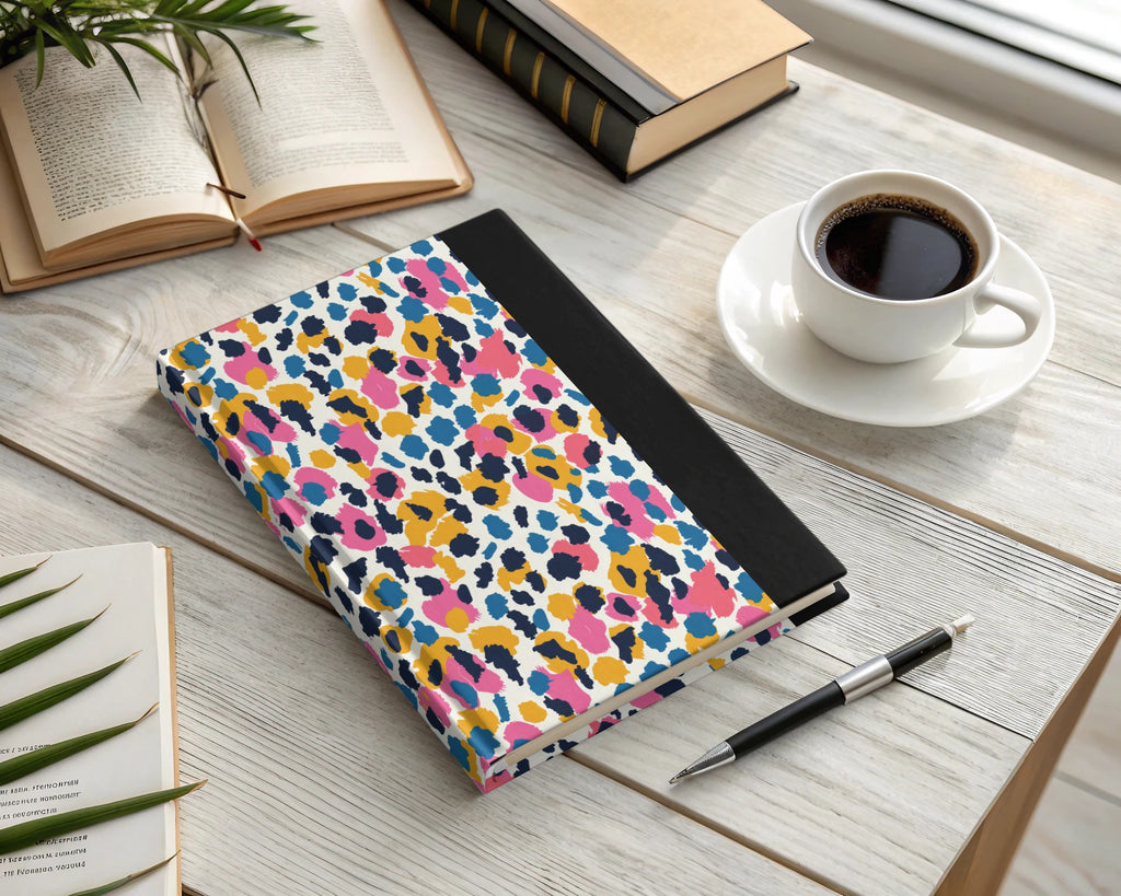 Vibrant Abstract Patterned Hardcover Notebook Journal