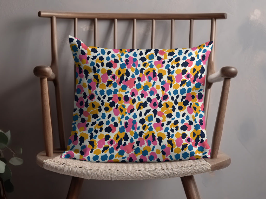 Bright Colorful Abstract Pattern Decorative Pillow