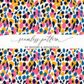 Vibrant Multicolor Leopard Seamless Pattern Design