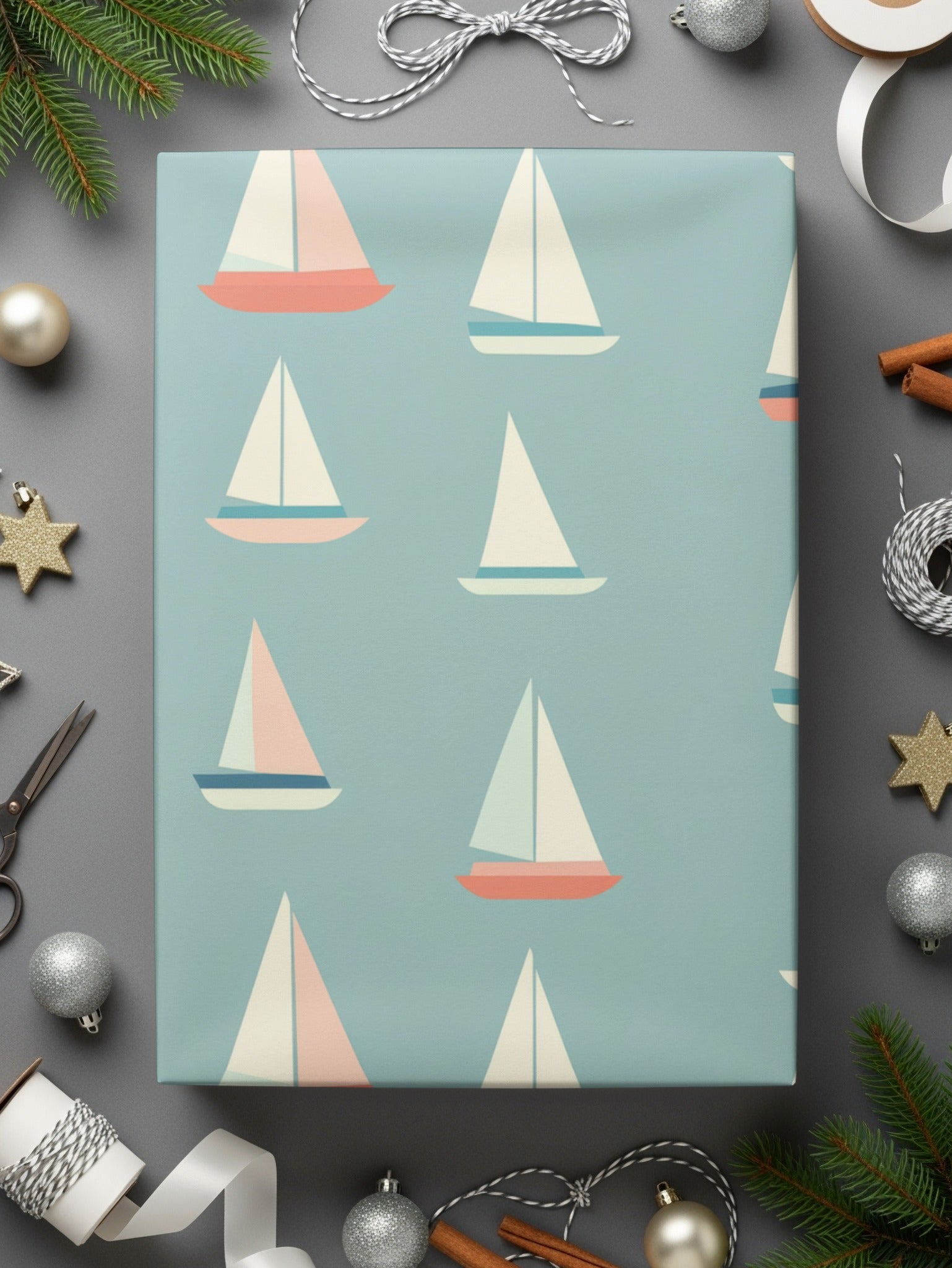 Nautical Sailboat Seamless Pattern For Boys - Moore and Mountain