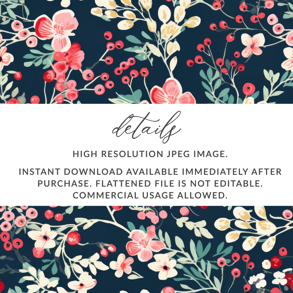 High Resolution Floral Printable Instant Download Image