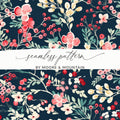 Moore Mountain Seamless Pattern Flower Art Design