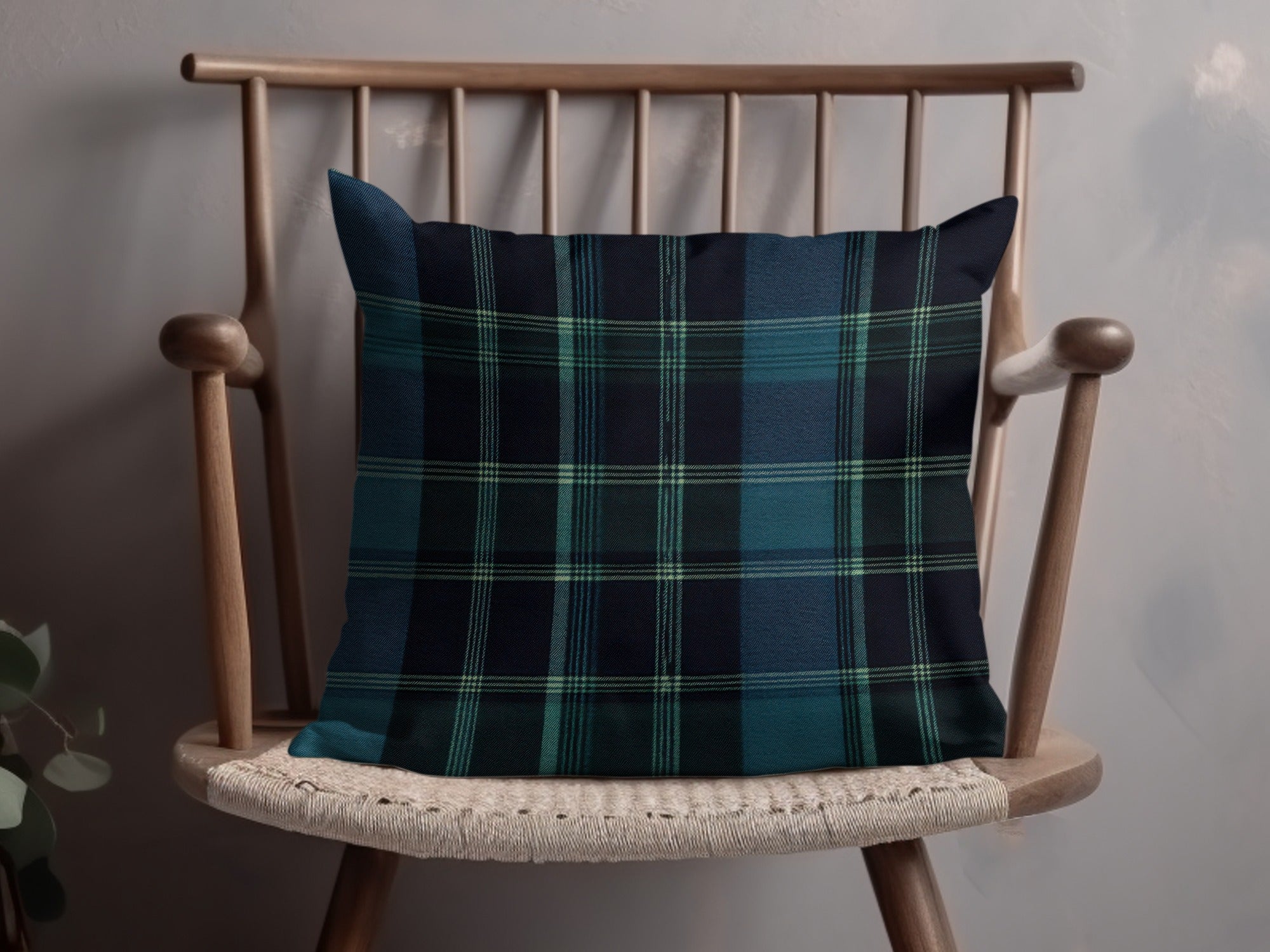 Navy Blue and Teal Classic Scottish Plaid Seamless Pattern - Moore and Mountain