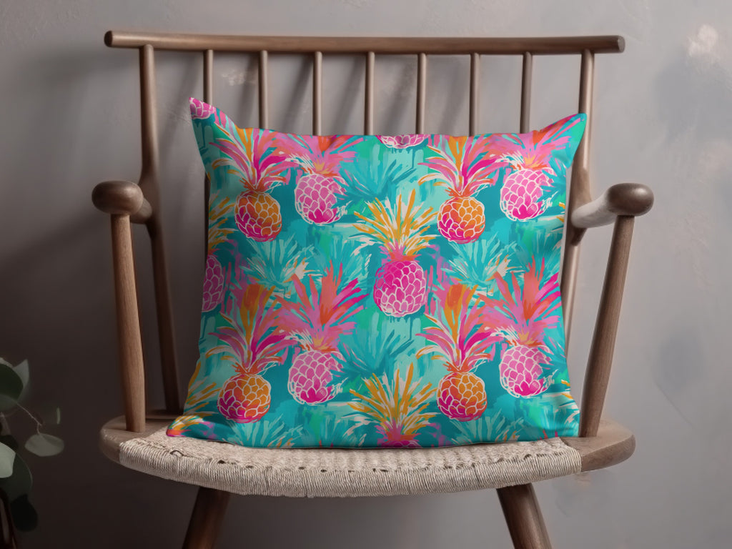 Colorful Pineapple Print Cushion Home Decor Pillow
