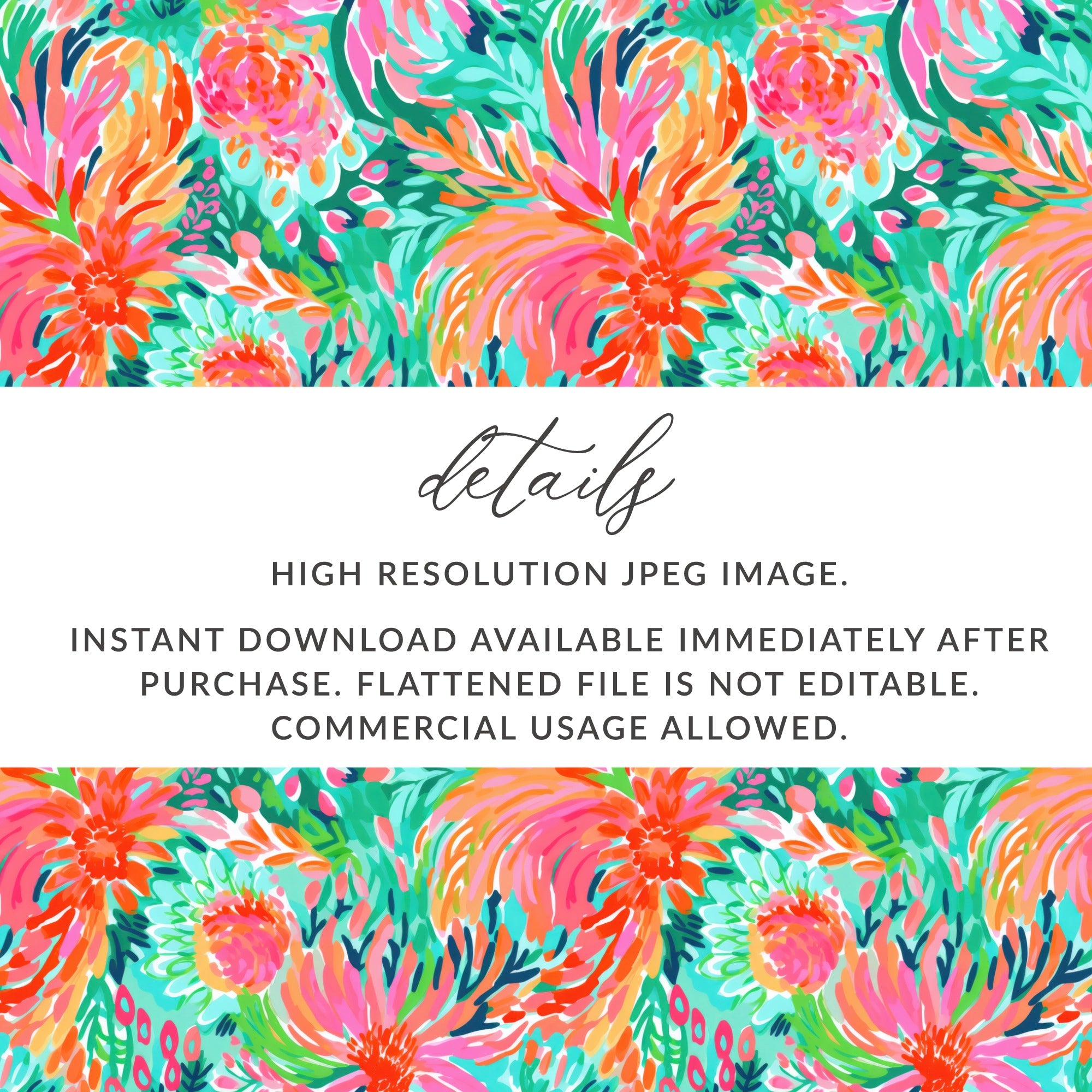 Colorful Floral High Resolution JPEG Image for Download