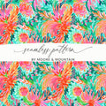 Colorful Floral Seamless Pattern by Moore & Mountain Design