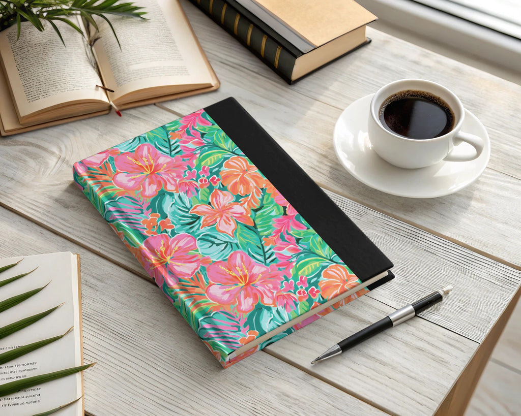Floral Pattern Journal with Exotic Tropical Designs