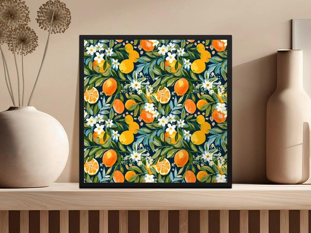 Orange Blossom Digital Paper, Seamless Pattern for Fabric, Floral Scrapbook Paper, Commercial Use Pattern, Digital Print, JPEG Files - Moore and Mountain