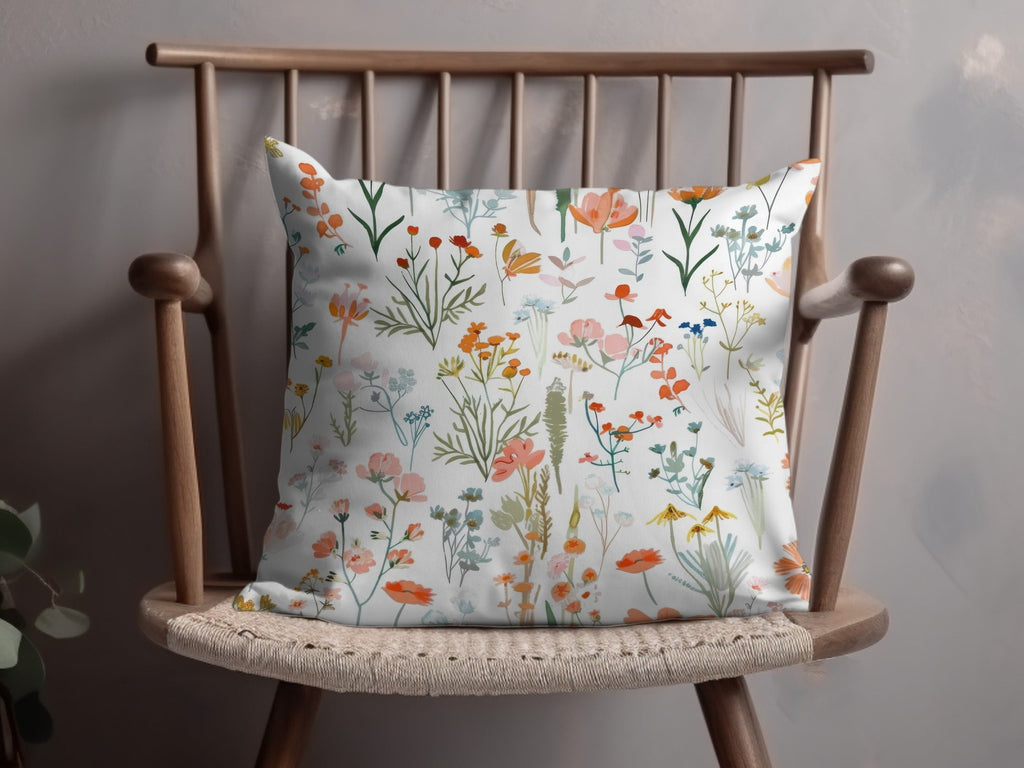 Orange Blush Boho Floral Pattern Spring Summer Digital - Moore and Mountain