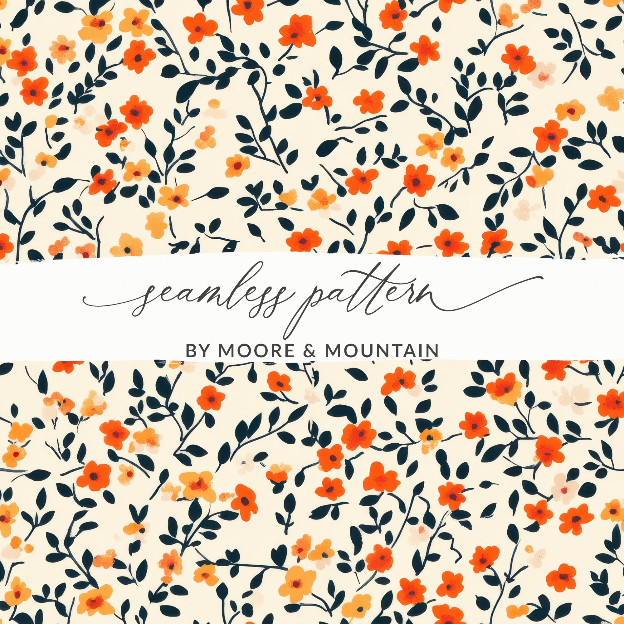Bright and Floral Seamless Pattern for Various Uses