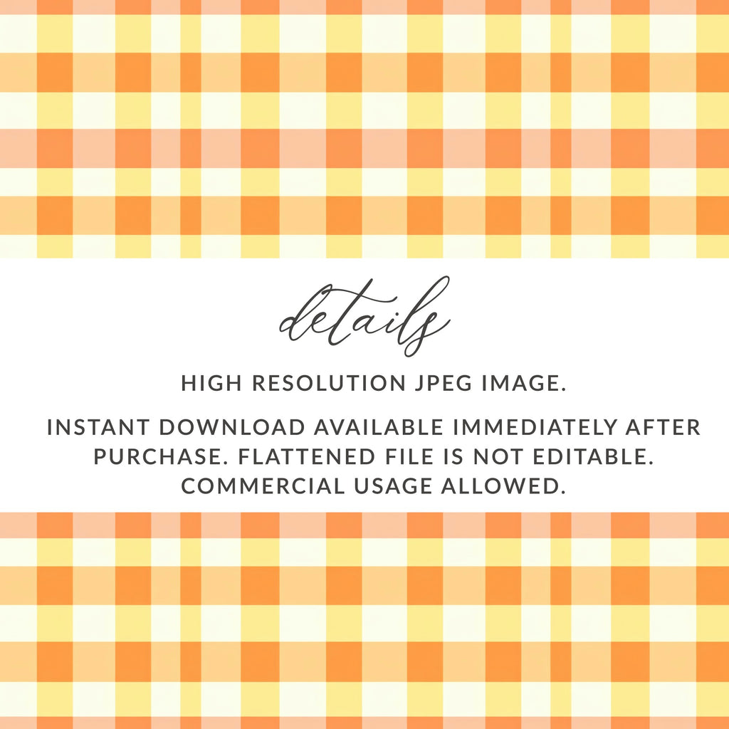 High Resolution Yellow Orange Gingham Checkered Pattern Image