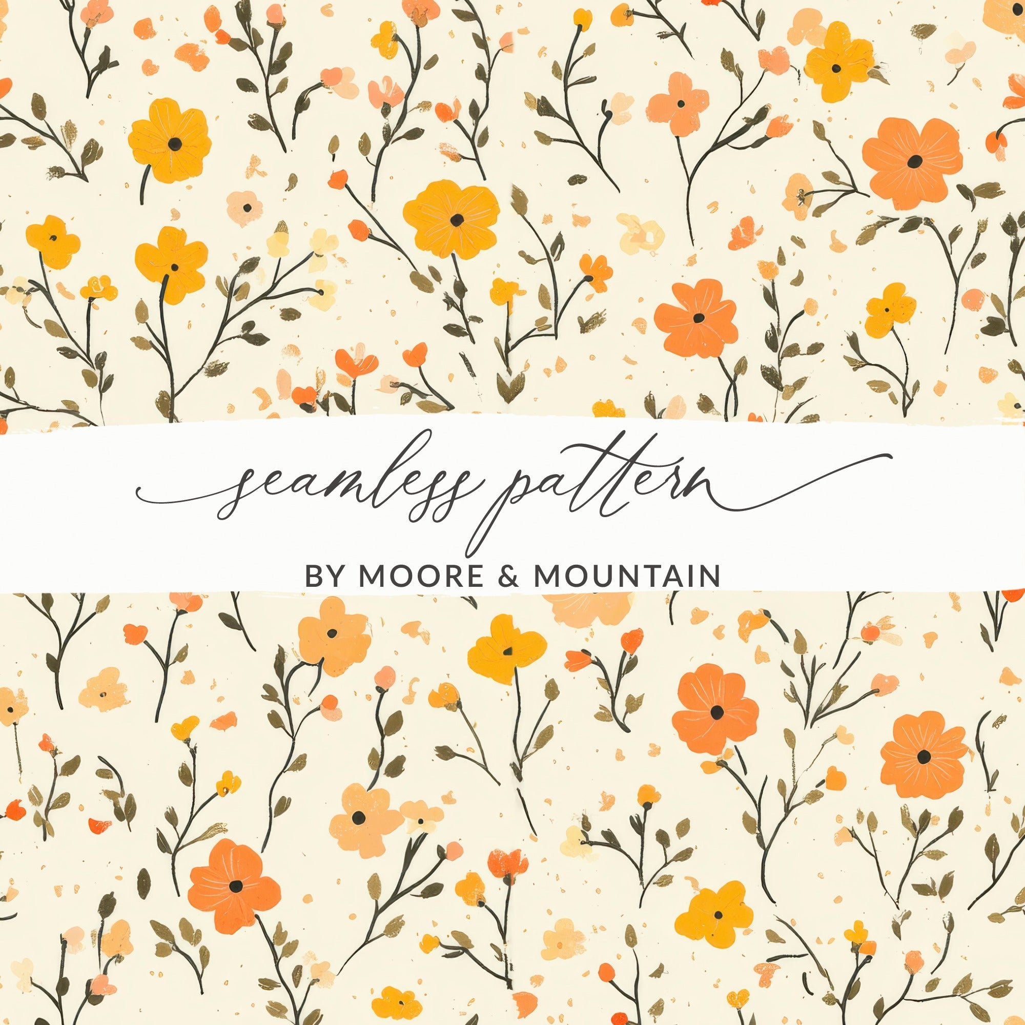 Seamless Floral Pattern by Moore & Mountain Design