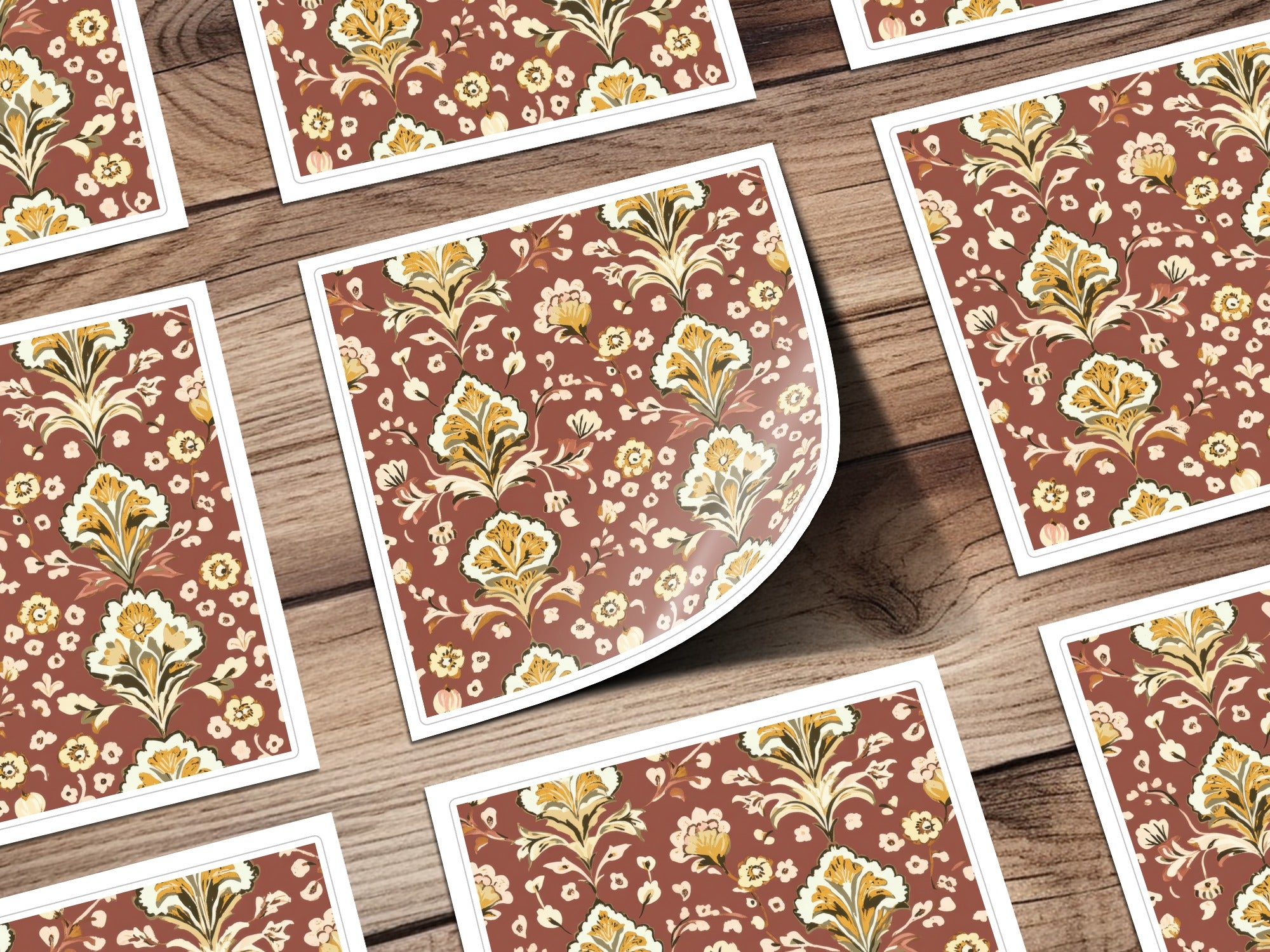 Ornamental Seamless Indian Pattern Floral Kalamkari Design - Moore and Mountain