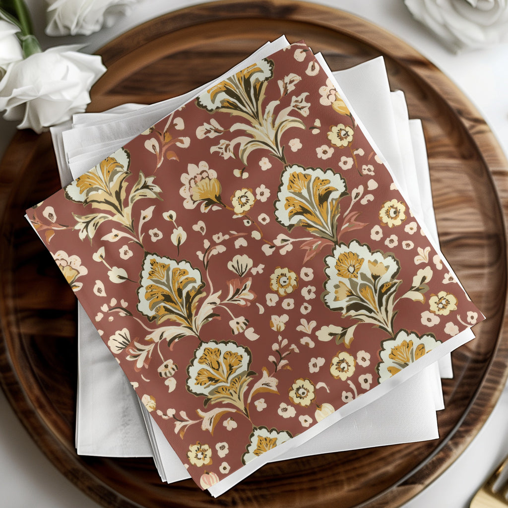 Ornamental Seamless Indian Pattern Floral Kalamkari Design - Moore and Mountain