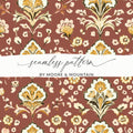 Ornamental Seamless Indian Pattern Floral Kalamkari Design - Moore and Mountain