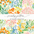 Vibrant Floral Seamless Pattern for Creative Projects
