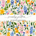 Colorful Floral Seamless Pattern by Moore & Mountain