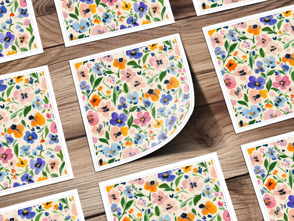 Colorful Floral Pattern Design for Spring Home Decor
