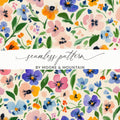 Beautiful Floral Seamless Pattern by Moore & Mountain Design