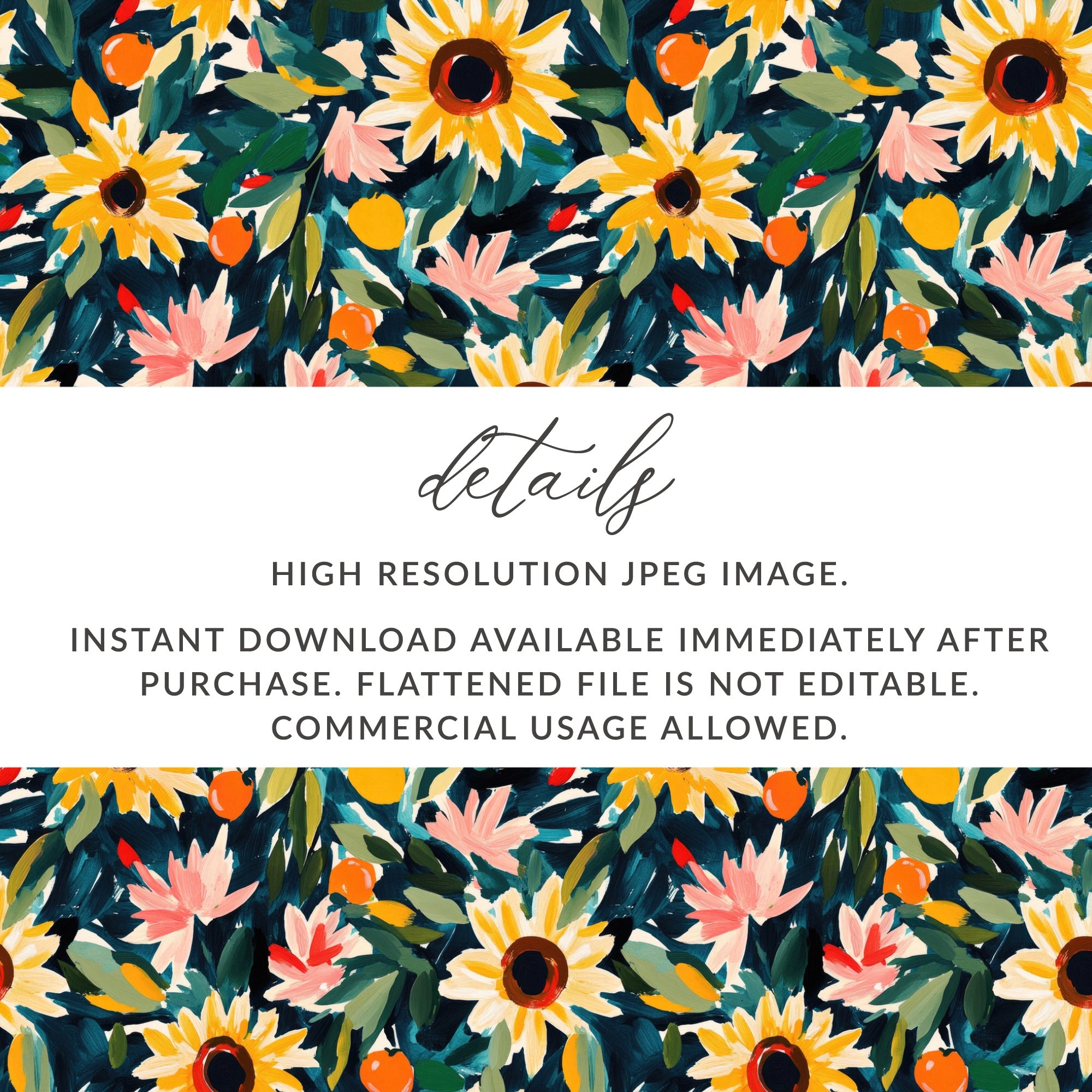 Beautiful Floral Pattern High Resolution JPEG Image