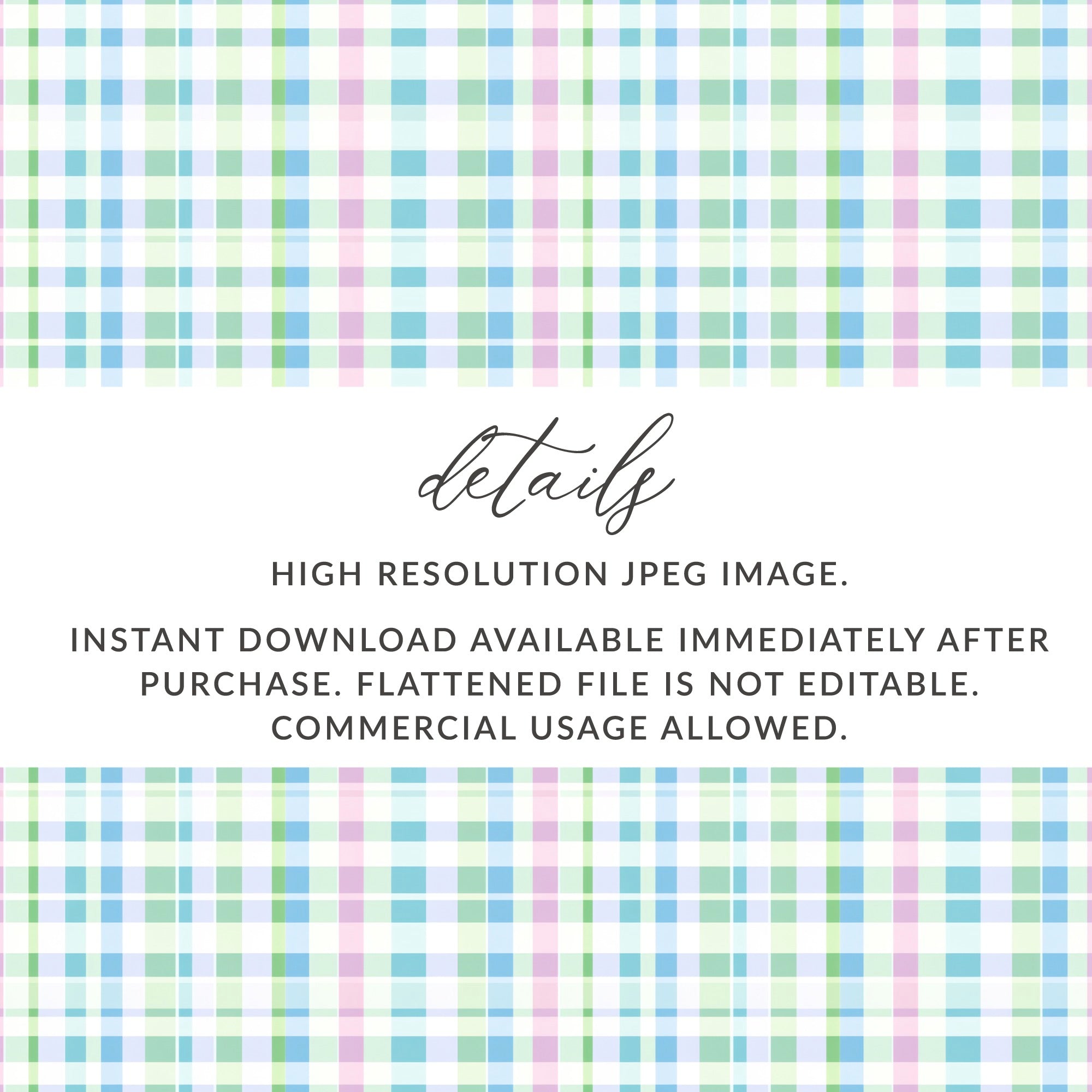 High Resolution Pastel Plaid Pattern for Commercial Use