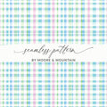 Pastel Plaid Seamless Pattern by Moore & Mountain
