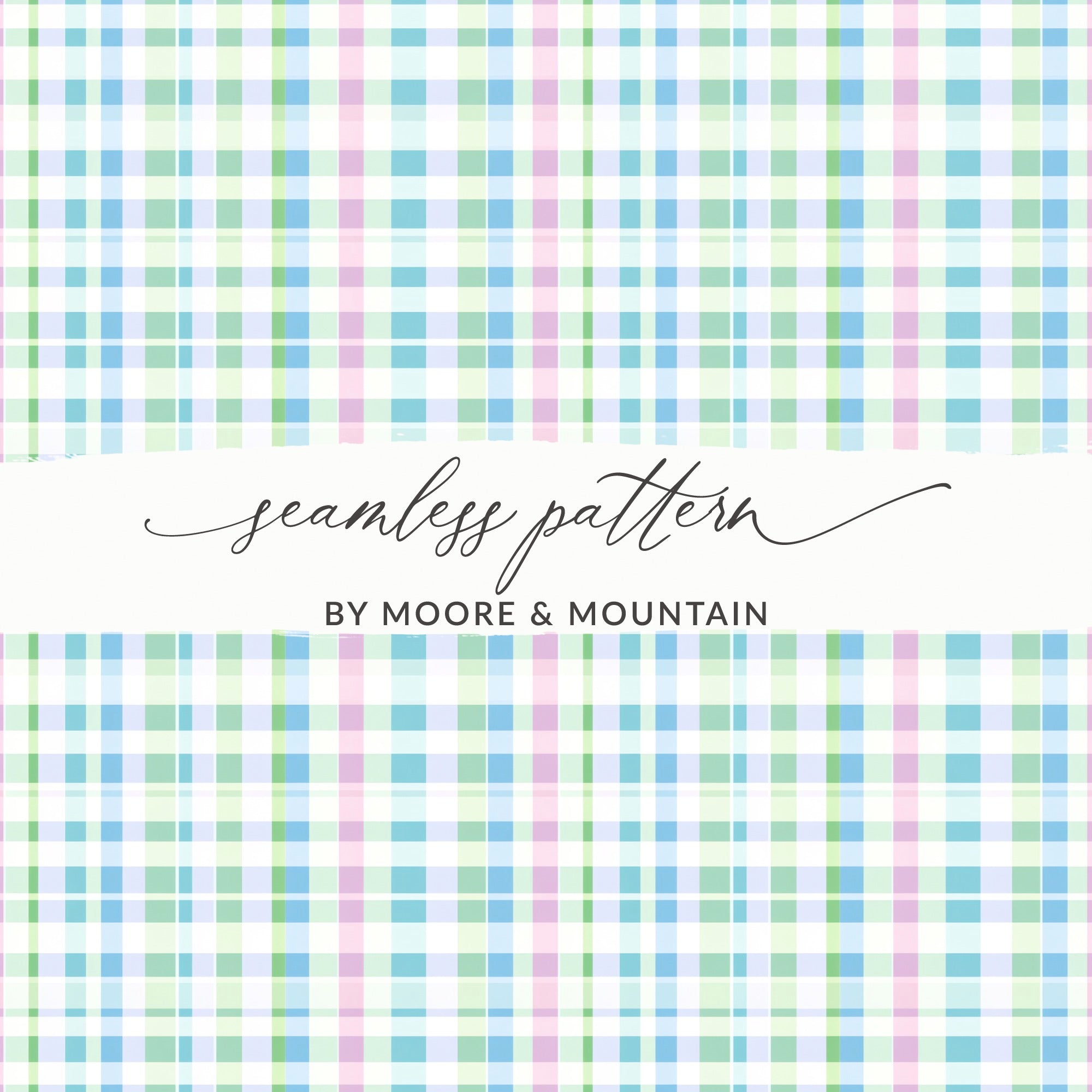 Pastel Plaid Seamless Pattern by Moore & Mountain