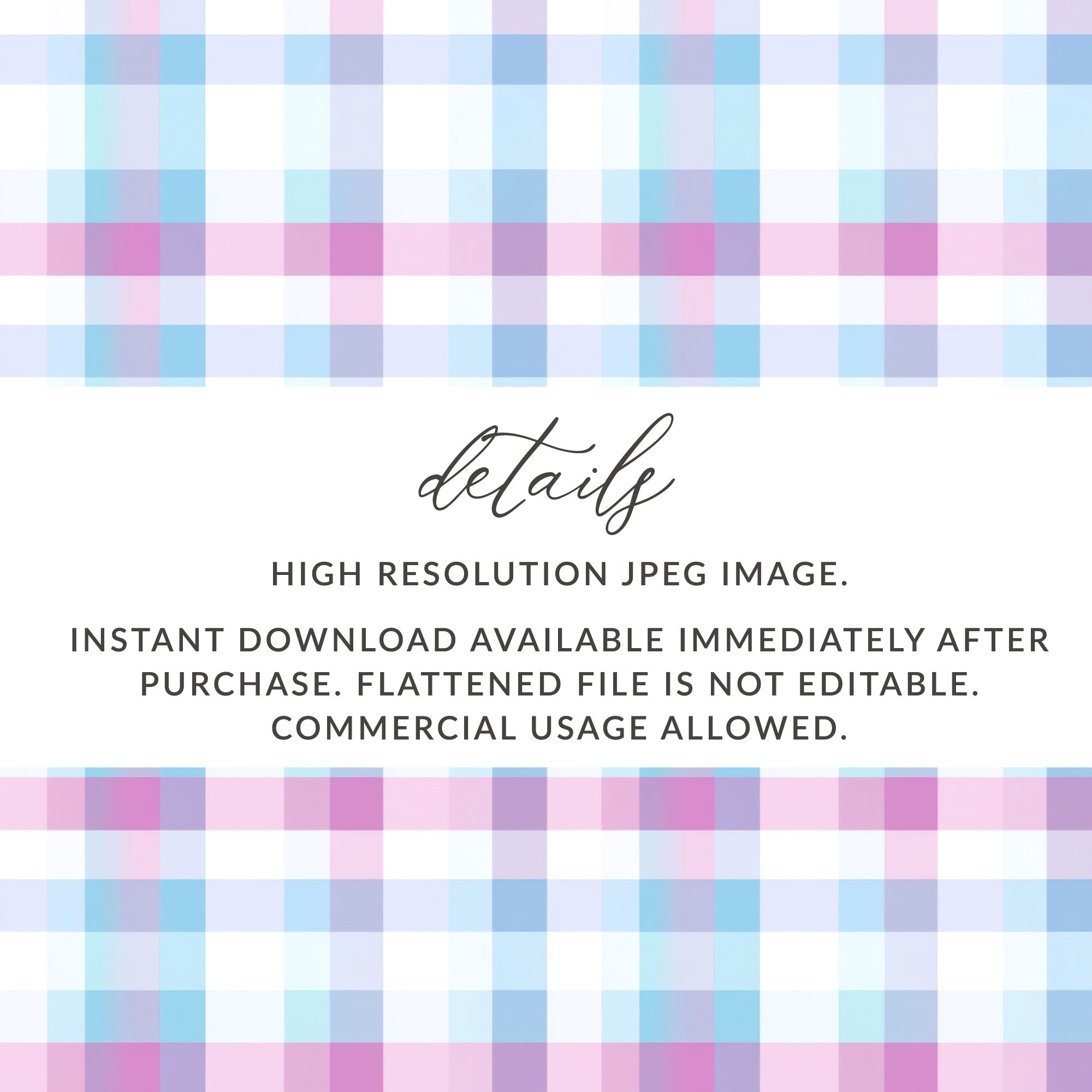 Pastel Plaid High Resolution JPEG Digital Download