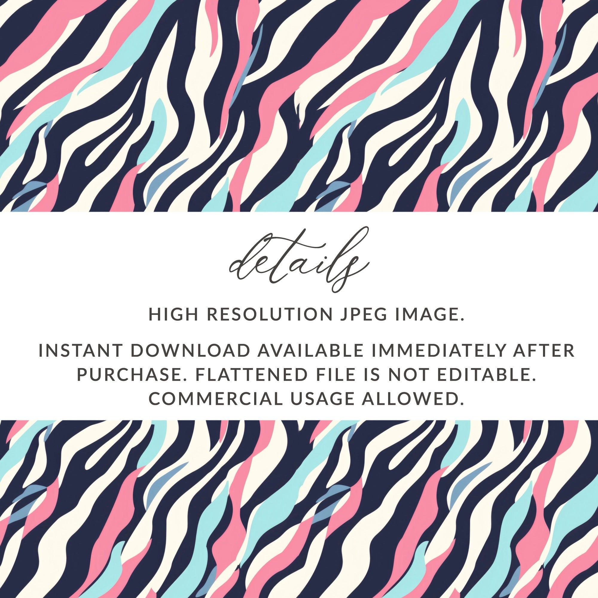 Colorful Abstract Zebra Pattern High Resolution JPEG Image