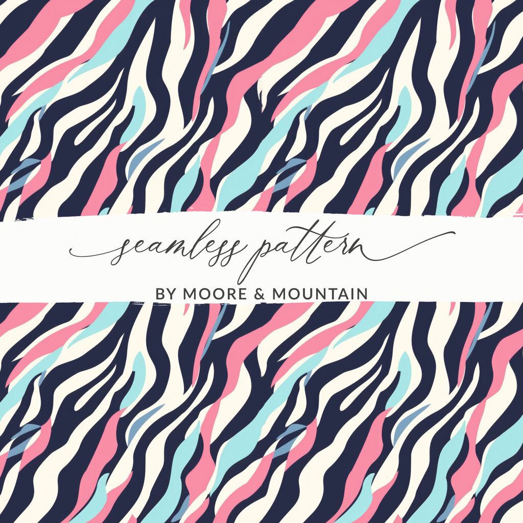 Vibrant Abstract Striped Seamless Pattern Design