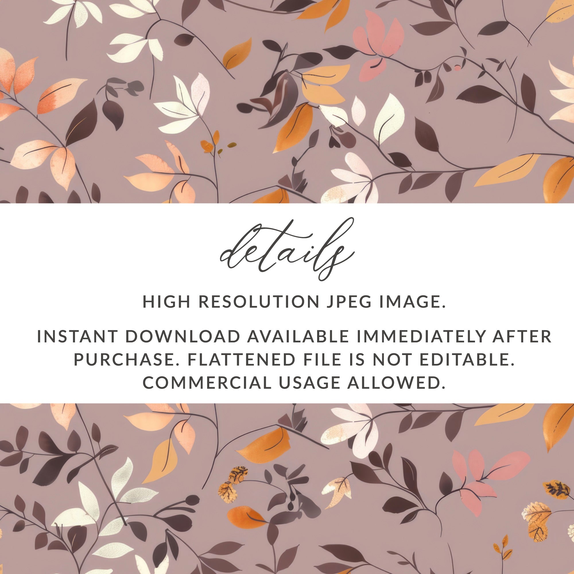 High Resolution Fall Leaves Instant Download Image