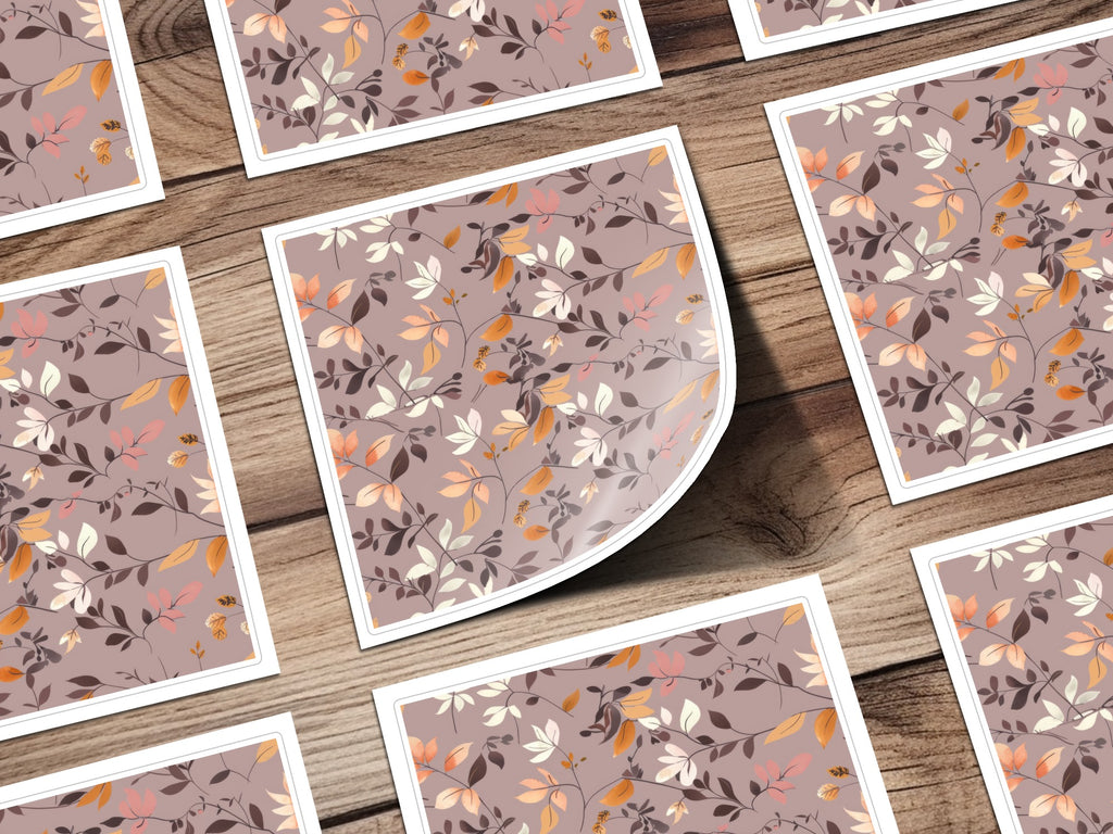 Autumn Leaves Floral Design Stationery Product