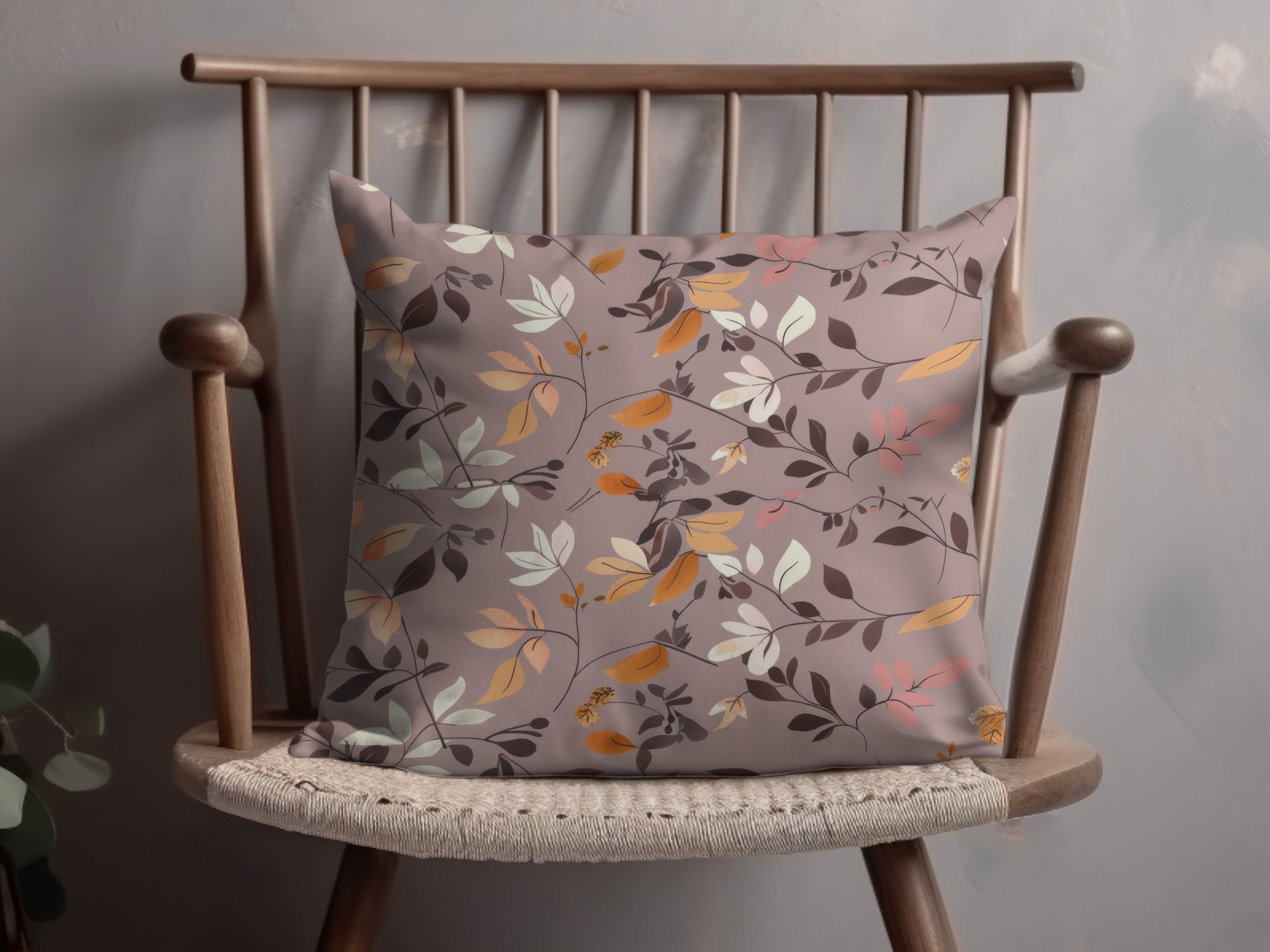 Autumn Leaves Pattern Decorative Pillow product