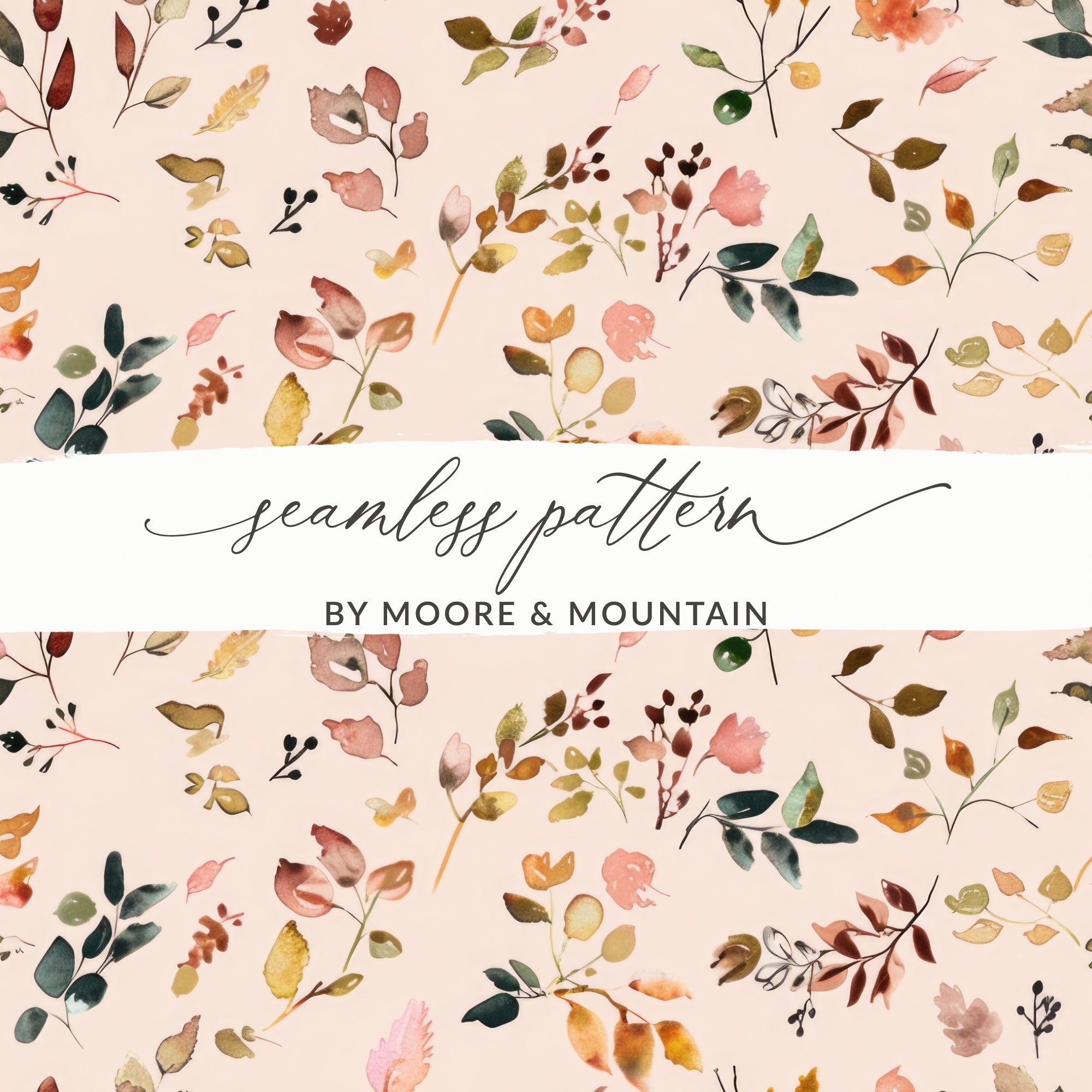 Seamless Floral Pattern by Moore & Mountain design