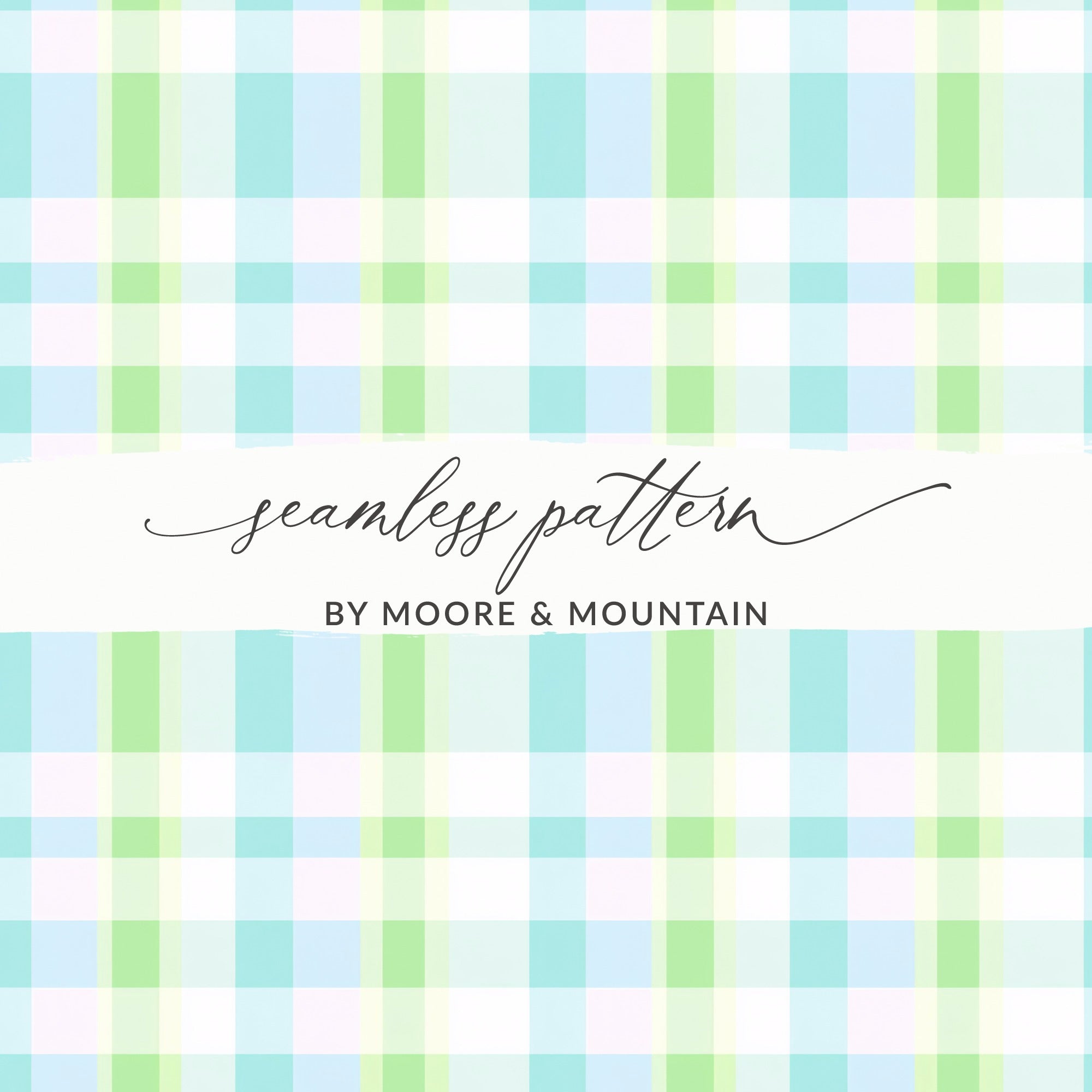 Colorful Plaid Pattern by Moore & Mountain Design