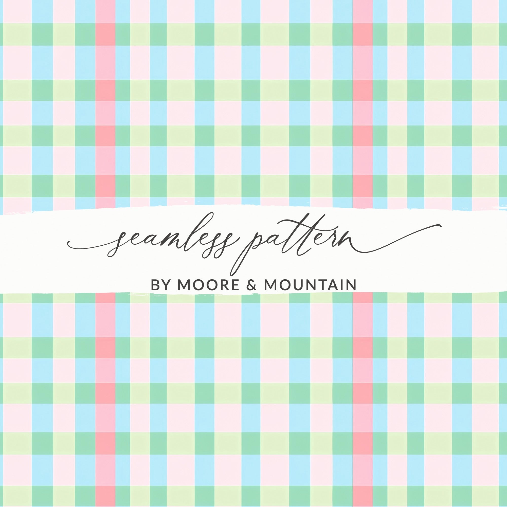 Pastel Colored Plaid Seamless Pattern Design