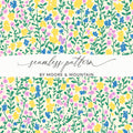 Colorful Floral Seamless Pattern by Moore and Mountain