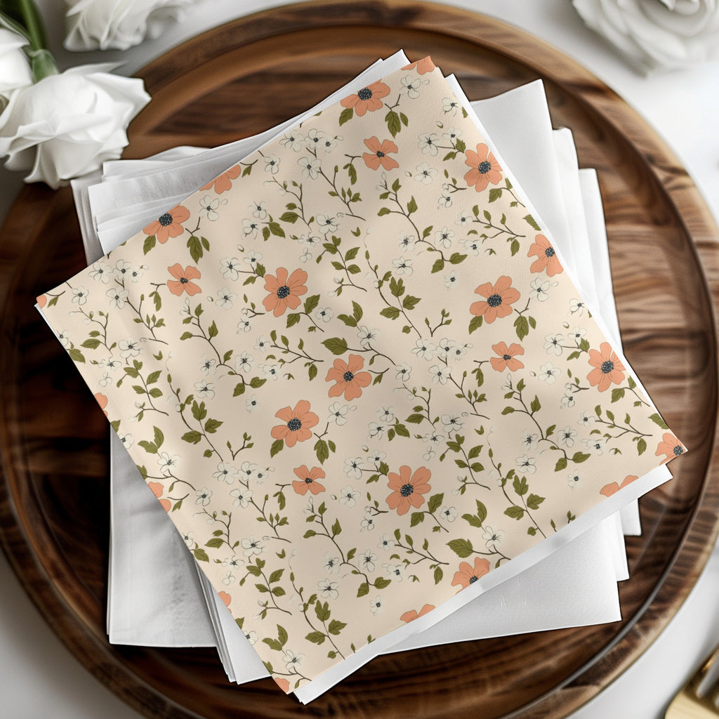 Pastel Ditsy Flower Background Digital - Moore and Mountain