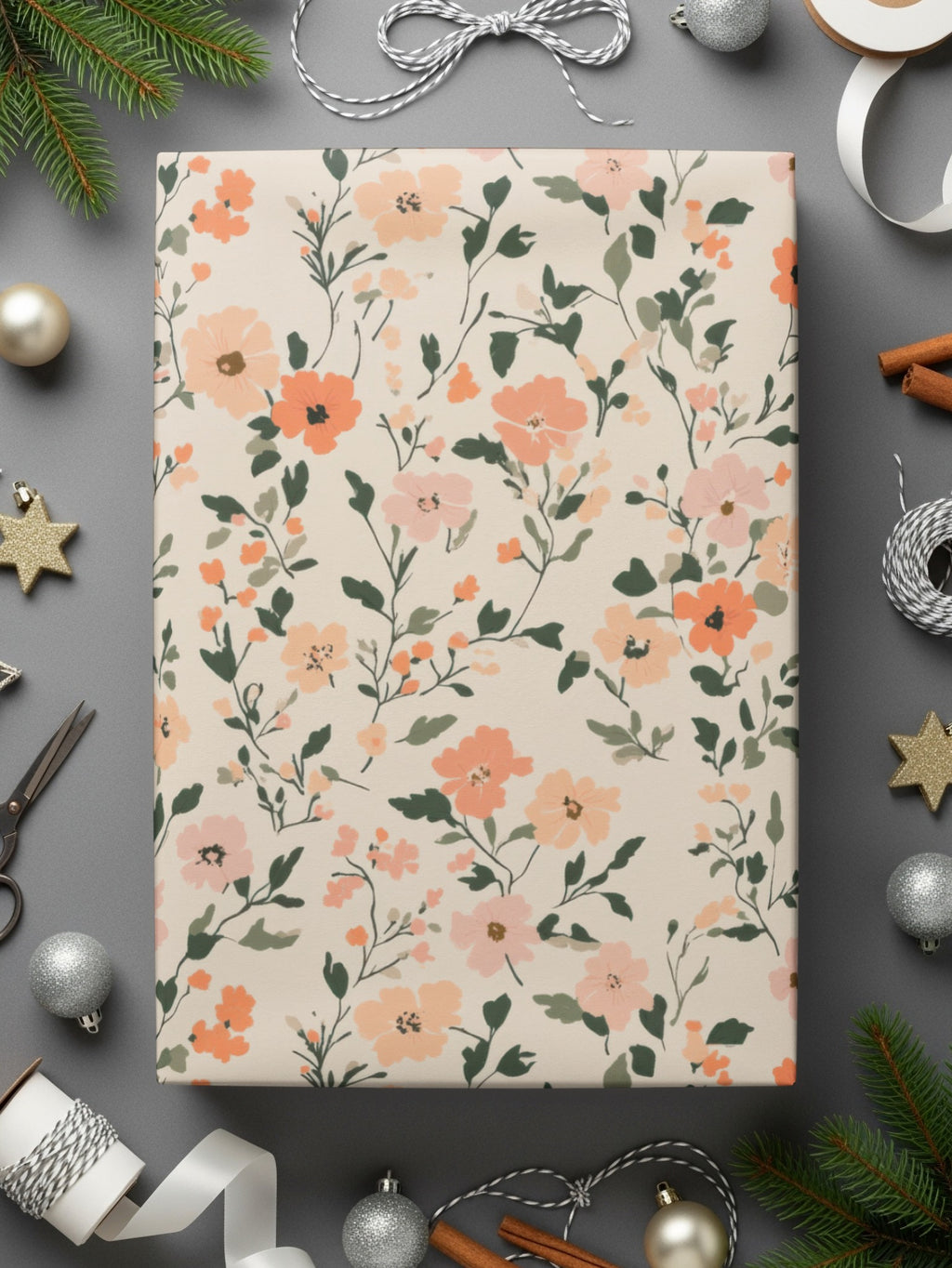 Pastel Ditsy Flower Background Digital - Moore and Mountain