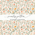 Pastel Ditsy Flower Background Floral Pattern Design Digital - Moore and Mountain