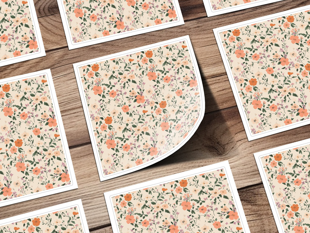 Pastel Ditsy Flower Background Modern Ditsy Flower Pattern Digital - Moore and Mountain