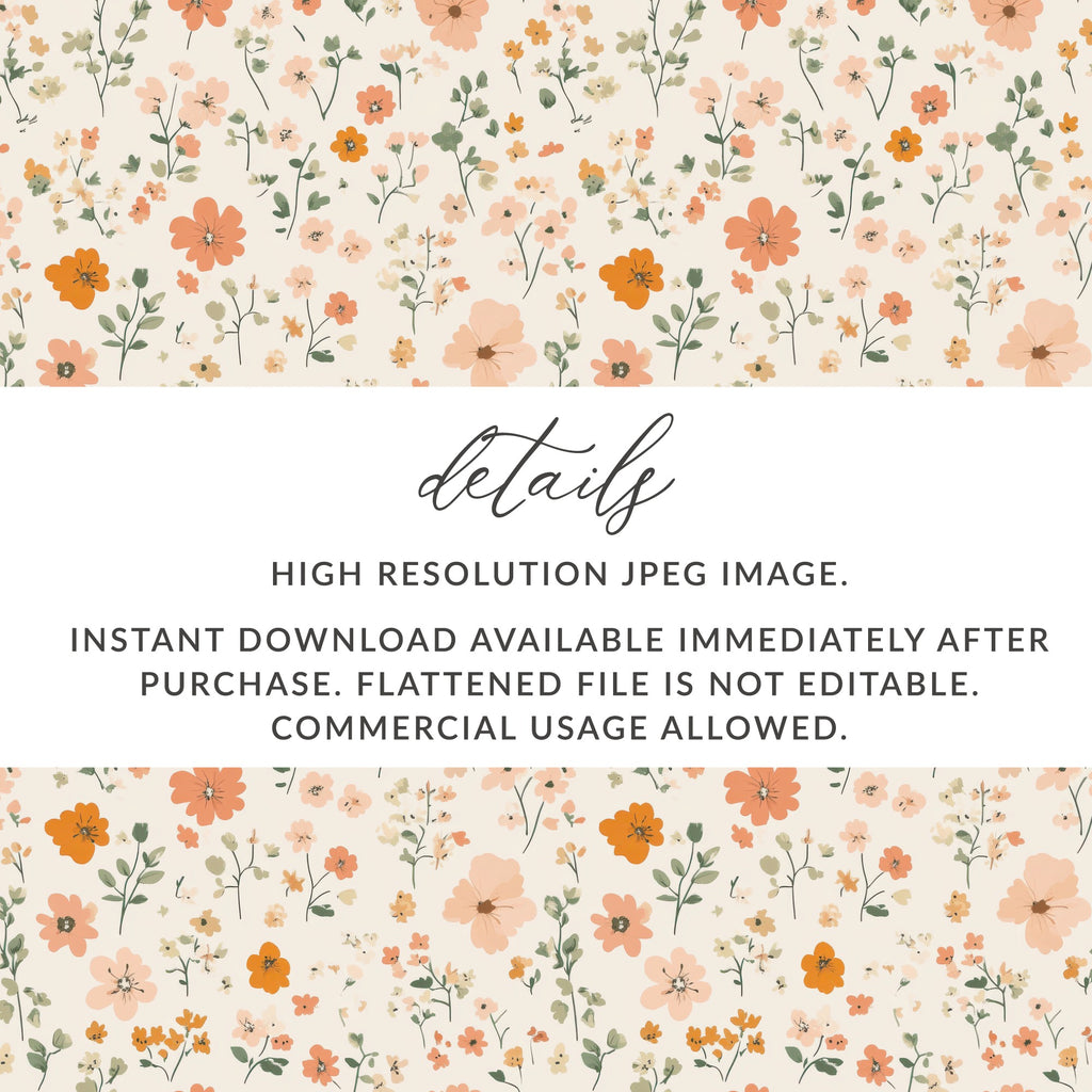 Pastel Ditsy Flower Background Spring Pastel Patterns Digital - Moore and Mountain