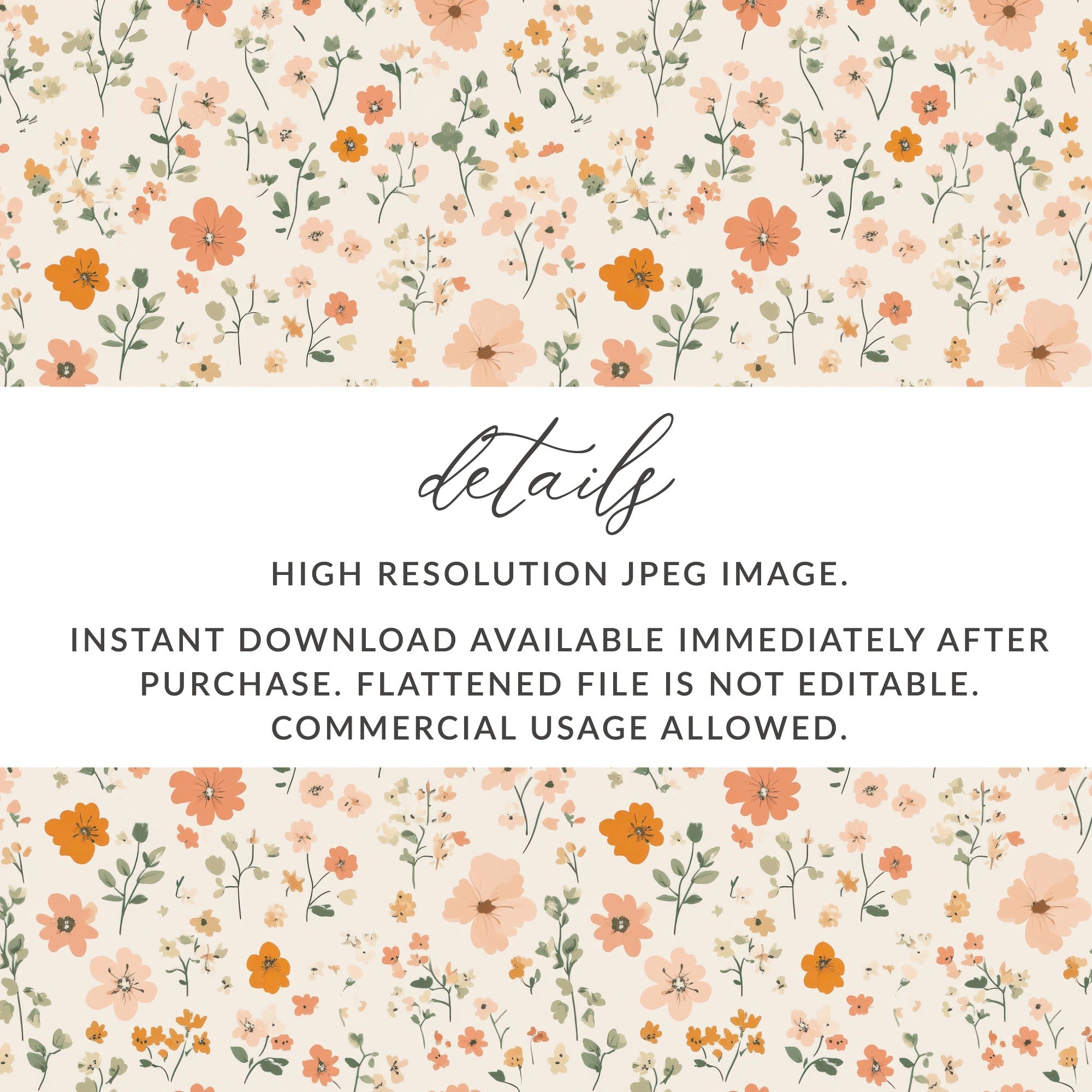 Pastel Ditsy Flower Background Spring Pastel Patterns Digital - Moore and Mountain