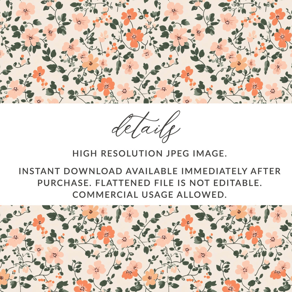 Pastel Ditsy Flower Background Spring Pastel Patterns Digital - Moore and Mountain