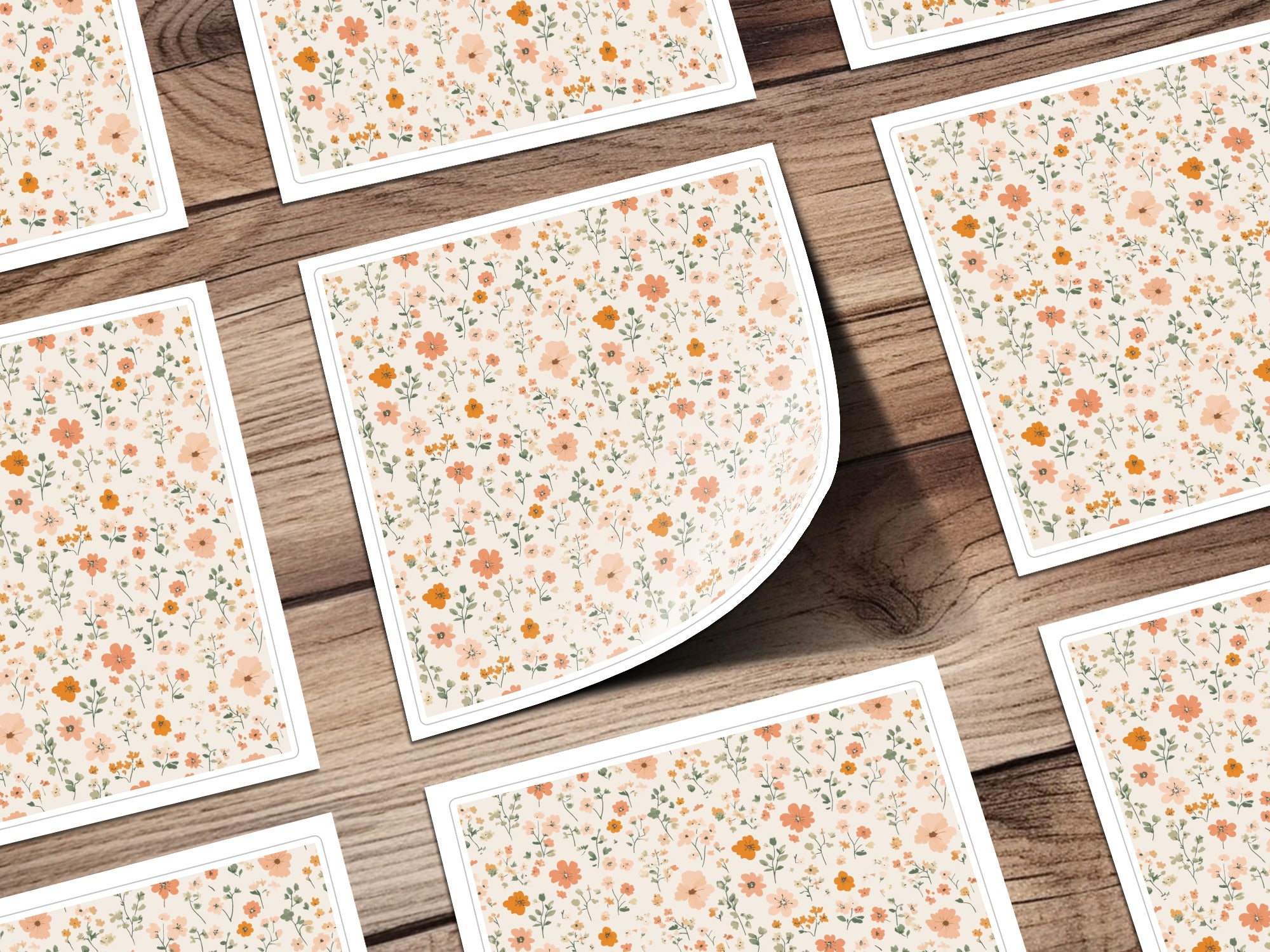 Pastel Ditsy Flower Background Spring Pastel Patterns Digital - Moore and Mountain